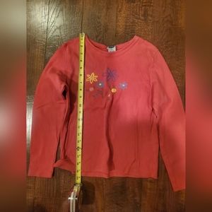 Girls long sleeve old navy vtg flower shirt size 12